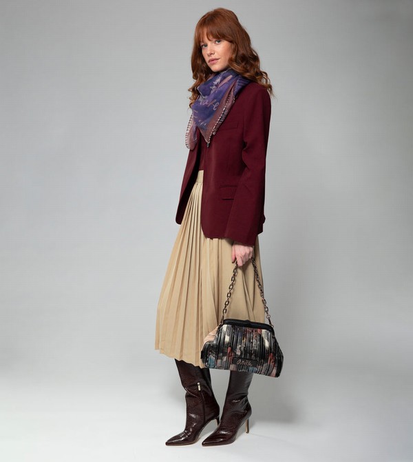 Geanta Crossbody Anekke Shōen Palette Pleated Bowler | GLACIU-538