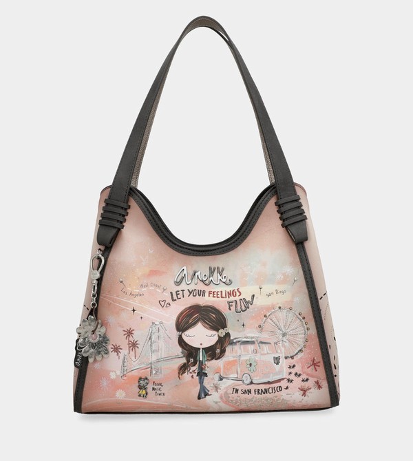 Geanta De Umar Anekke Peace & Love Pink | CSIRPD-231