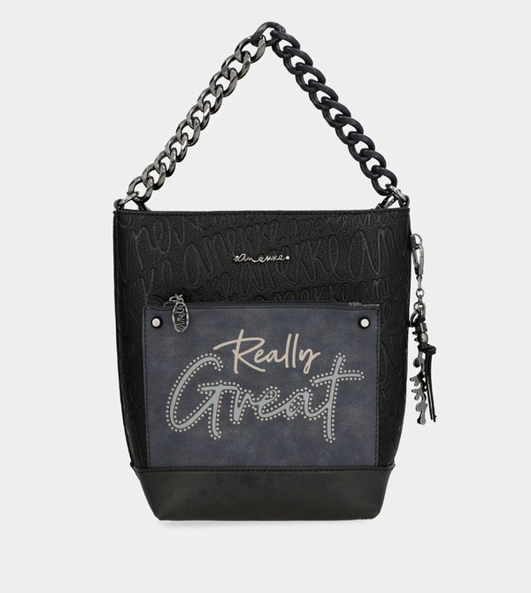 Geanta De Umar Anekke Studio Navy Blue Medium | WIEQOT-197