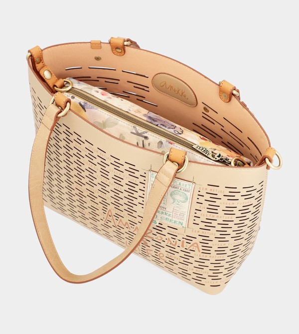 Geanta Tote Anekke Nature Pachamama Large Golden | EWHKXR-538
