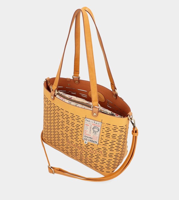 Geanta Tote Anekke Nature Pachamama Ochre Large | XNQEKD-349
