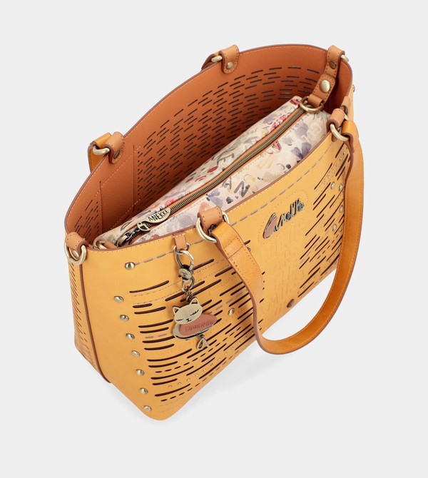 Geanta Tote Anekke Nature Pachamama Ochre Large | XNQEKD-349