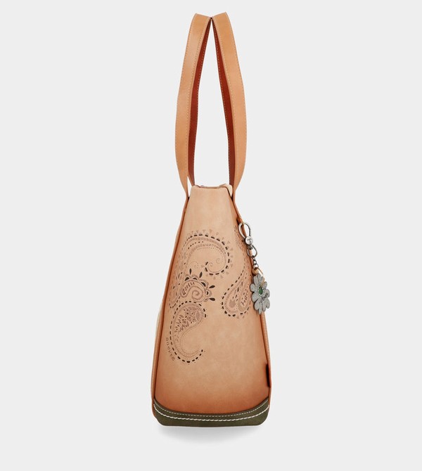 Geanta Tote Anekke Peace & Love Camel Shopping | SWAJUC-142