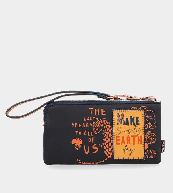 Geanta de Mana Anekke Navy Blue Rfid Nature Pachamama | EAIKXY-693