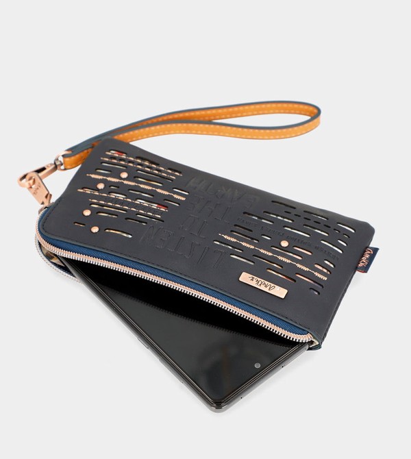 Geanta de Mana Anekke Navy Blue Rfid Nature Pachamama | EAIKXY-693