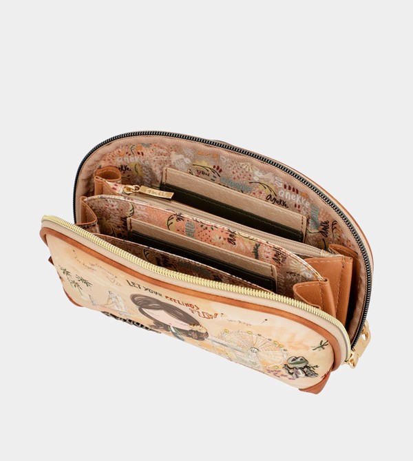 Geanta de Mana Anekke Peace & Love Camel Rfid Holdall | VQDWOG-902