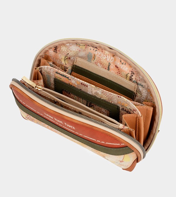 Geanta de Mana Anekke Peace & Love Camel Rfid Holdall | VQDWOG-902