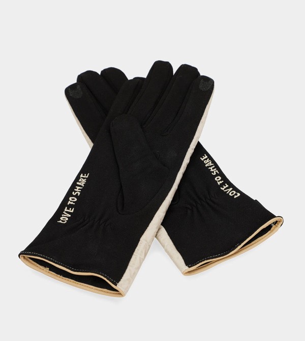 Manusi Anekke Black And Beige Contemporary | WBNTIY-260