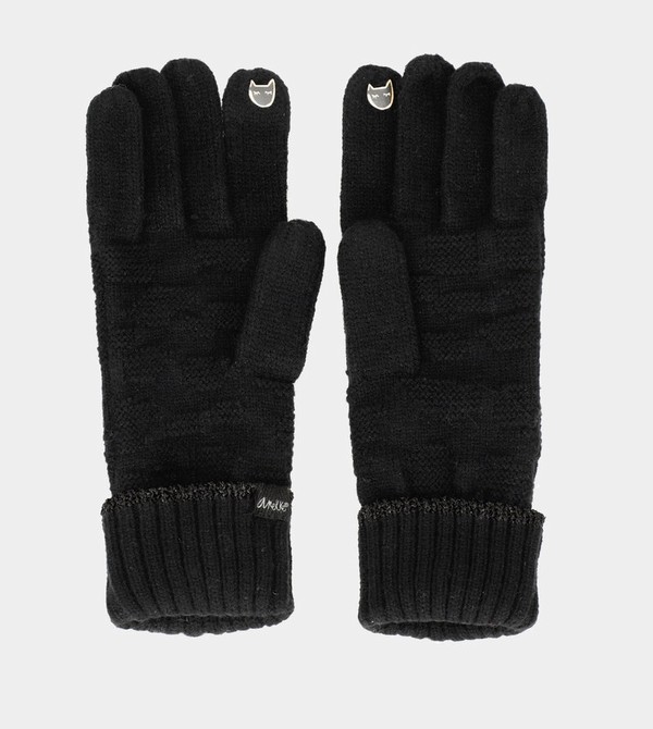 Manusi Anekke Black Knit | QAJSFM-016