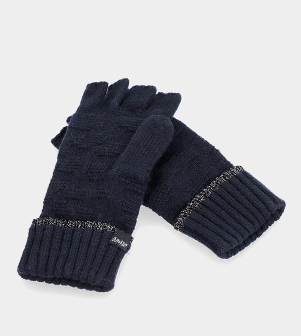 Manusi Anekke Navy Mittens | KQDIJL-718