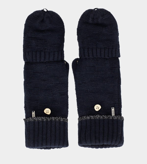Manusi Anekke Navy Mittens | KQDIJL-718
