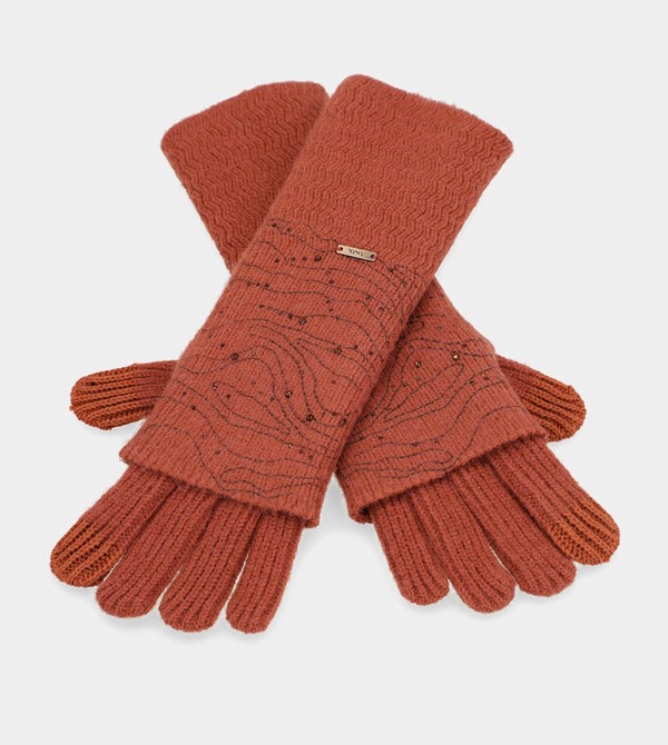 Manusi Anekke Red Knitted | SHNITA-465