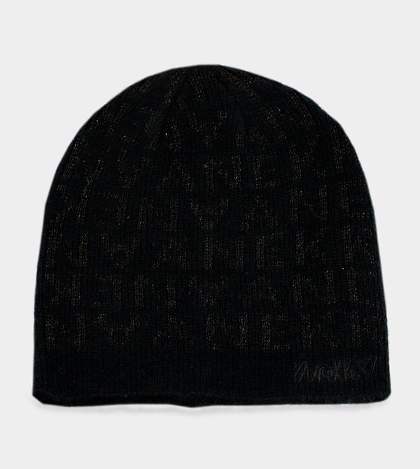 Palarie Anekke Black Contemporary Knit | LDSBXU-486