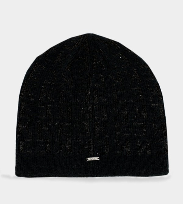 Palarie Anekke Black Contemporary Knit | LDSBXU-486