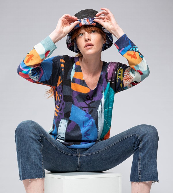Palarie Anekke Kyomu Pattern Bucket | FECMBU-126