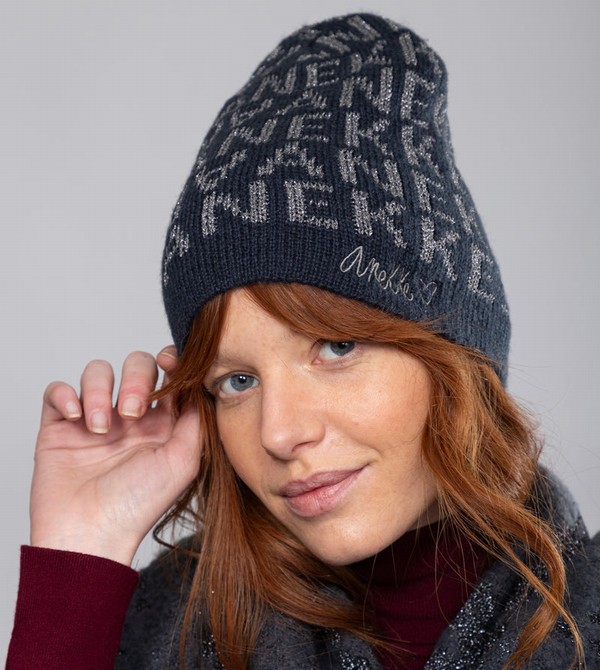 Palarie Anekke Navy Blue Contemporary Knit | SCQMPV-497