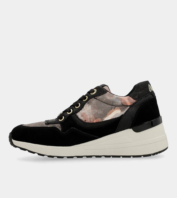 Pantofi Anekke Black Padded Sports With Wedge | APVISR-947