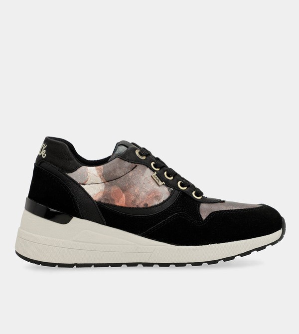 Pantofi Anekke Black Padded Sports With Wedge | APVISR-947