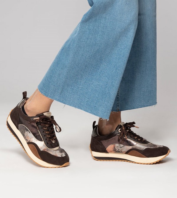 Pantofi Anekke Brown Palette Patterned Sports | FVHQKD-062