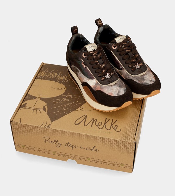 Pantofi Anekke Brown Palette Patterned Sports | FVHQKD-062