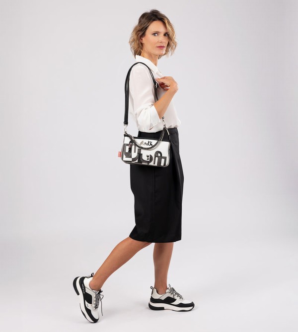 Pantofi Anekke Fashion Black & White | NMWZRS-531