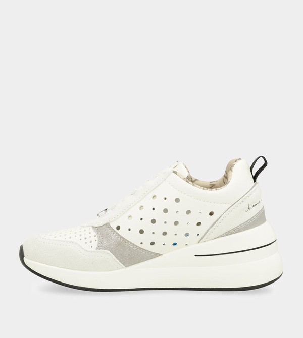 Pantofi Anekke White Wedge With Polka Dots | ZGYAPI-732