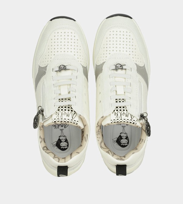 Pantofi Anekke White Wedge With Polka Dots | ZGYAPI-732