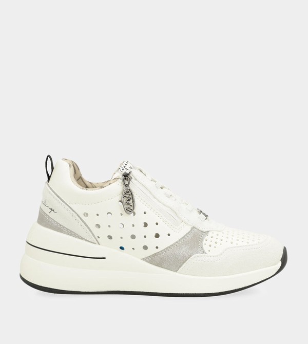 Pantofi Anekke White Wedge With Polka Dots | ZGYAPI-732