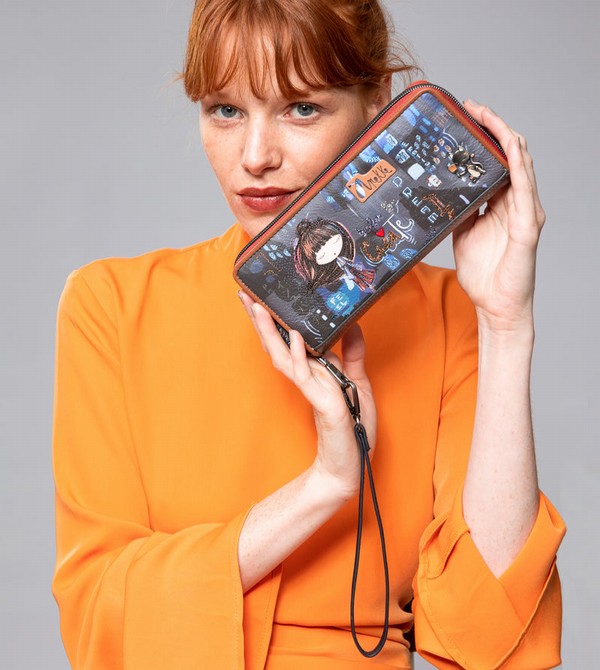 Portofel Anekke Contemporary Large Embossed Rfid | HUOAEW-076