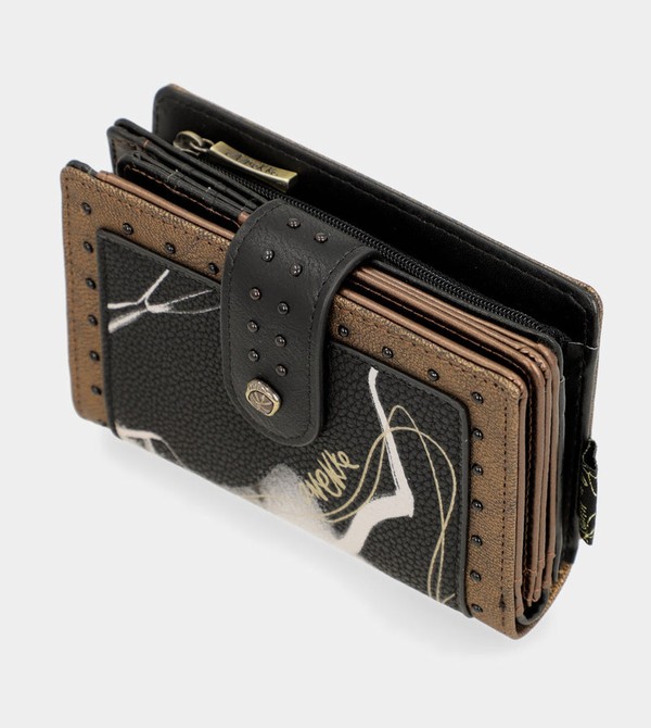 Portofel Anekke Nature Shodō Black Flexible Rfid | EKTJVL-026