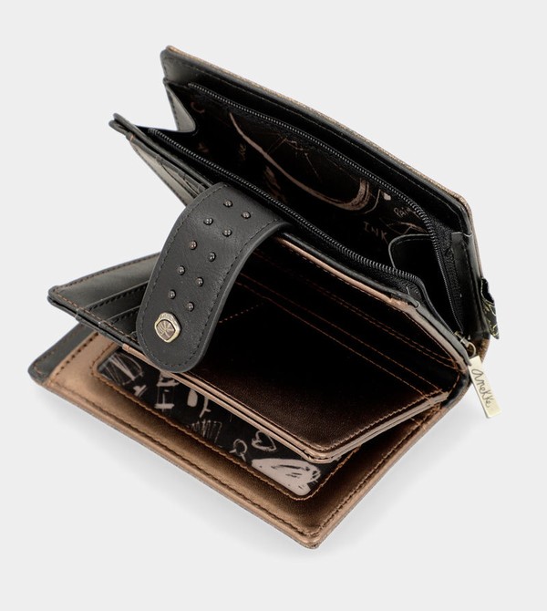 Portofel Anekke Nature Shodō Black Flexible Rfid | EKTJVL-026