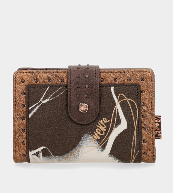 Portofel Anekke Nature Shodō Brown Flexible Rfid | MWFCJY-798