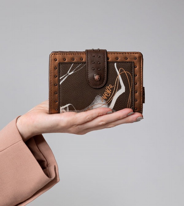 Portofel Anekke Nature Shodō Brown Flexible Rfid | MWFCJY-798