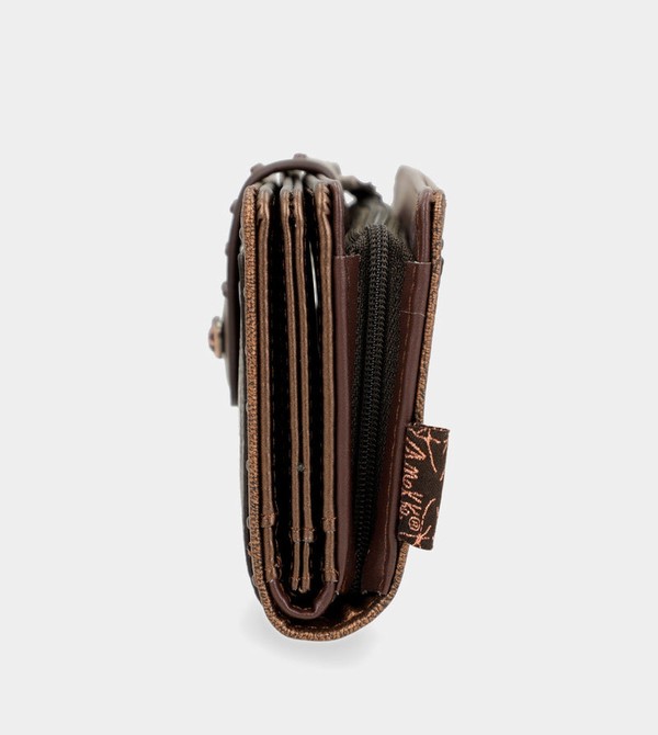 Portofel Anekke Nature Shodō Brown Flexible Rfid | MWFCJY-798