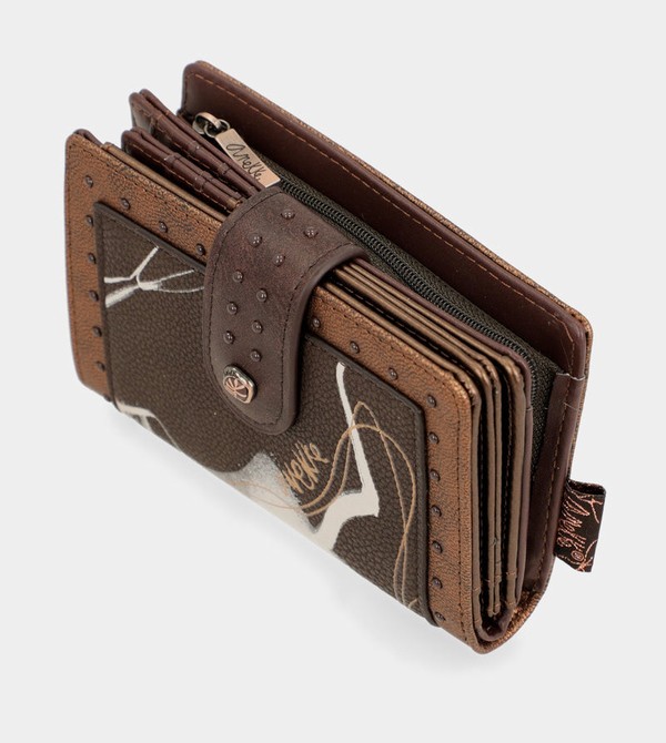 Portofel Anekke Nature Shodō Brown Flexible Rfid | MWFCJY-798