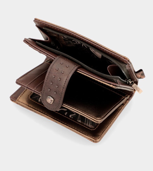 Portofel Anekke Nature Shodō Brown Flexible Rfid | MWFCJY-798