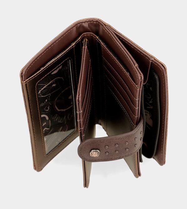 Portofel Anekke Nature Shodō Brown Flexible Rfid | MWFCJY-798