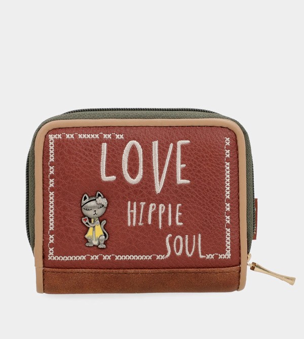 Portofel Anekke Peace & Love Camel Rfid | PIGENH-041