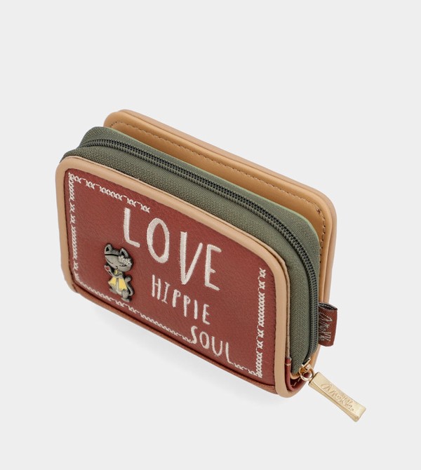 Portofel Anekke Peace & Love Camel Rfid | PIGENH-041