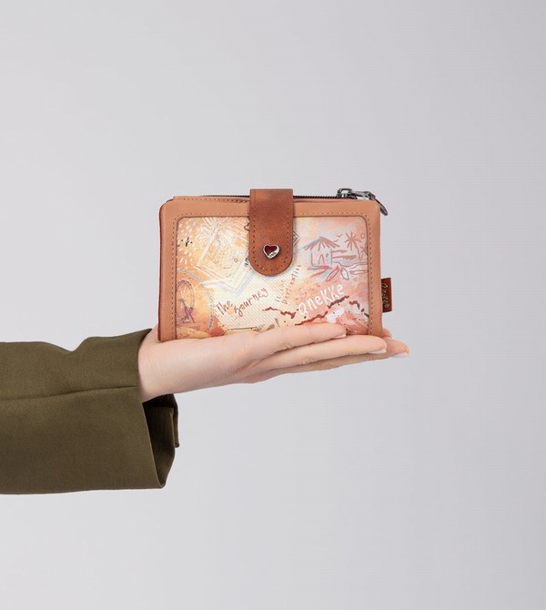 Portofel Anekke Peace & Love Camel Small Rfid | IOUPGS-791