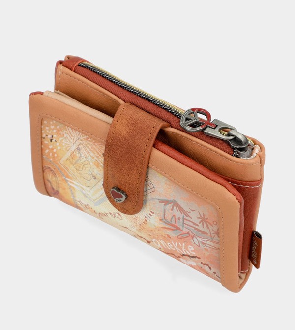 Portofel Anekke Peace & Love Camel Small Rfid | IOUPGS-791