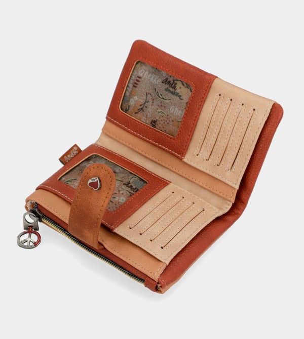 Portofel Anekke Peace & Love Camel Small Rfid | IOUPGS-791