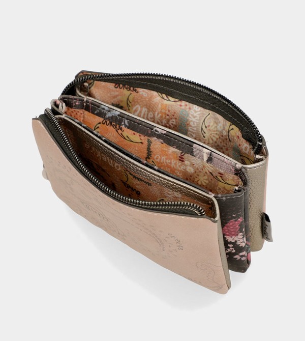 Portofel Anekke Peace & Love Pink 3-compartment Coin | AMVKWZ-602