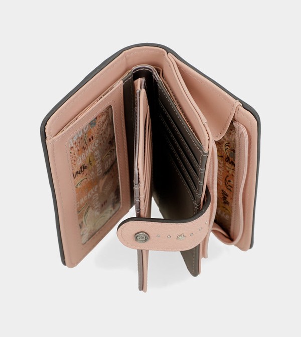 Portofel Anekke Peace & Love Pink Medium Rfid | XBHRQC-405