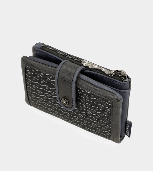 Portofel Anekke Studio Navy Blue Flexible Medium Rfid | AGDZCO-687