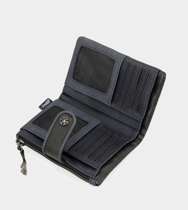 Portofel Anekke Studio Navy Blue Flexible Medium Rfid | AGDZCO-687