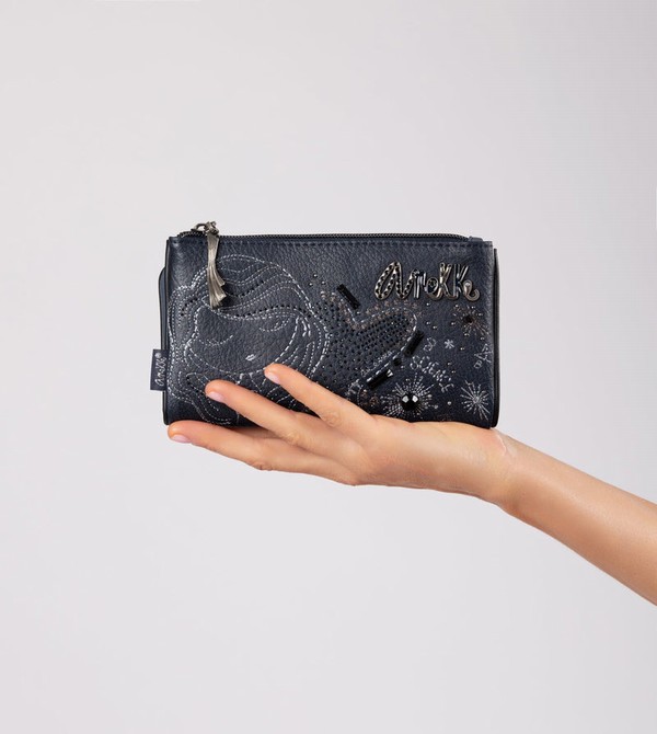 Portofel Anekke Studio Navy Blue Flexible Rfid | LMABRP-845