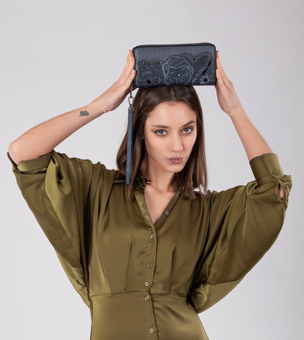 Portofel Anekke Studio Navy Blue Large Rfid | SRIVEW-472