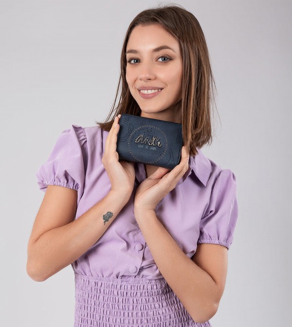 Portofel Anekke Studio Navy Blue Small Rfid | DSRFEW-793