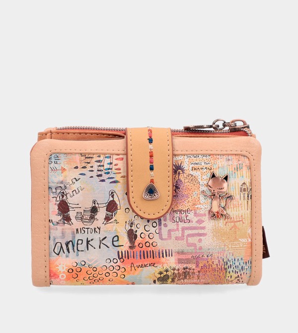 Portofel Anekke Tribe Medium Brown Rfid | AIWZPL-405